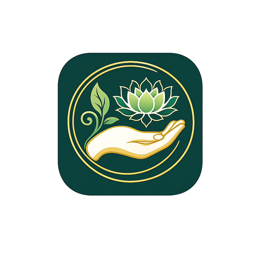 logo minimalista de wellness com flor de lótus