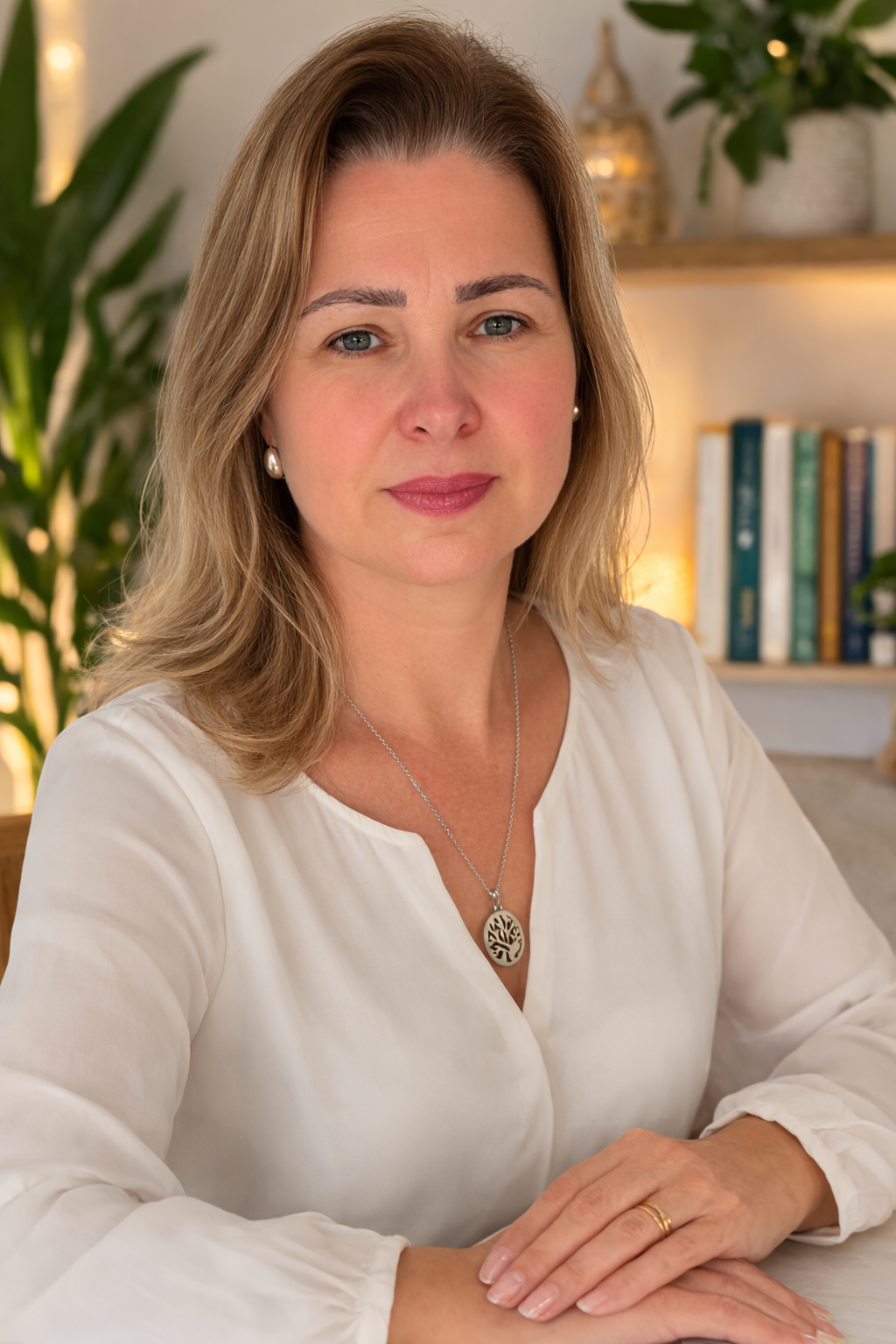 retrato profissional em ambiente acolhedor