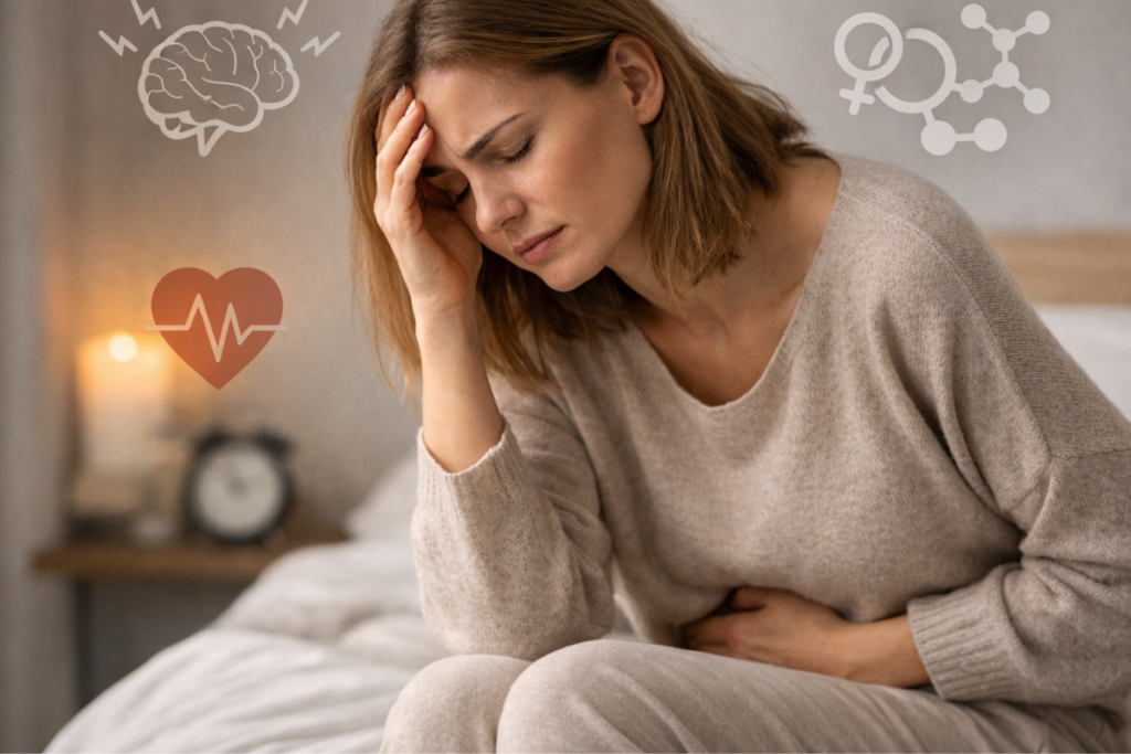 mulher e stress canva